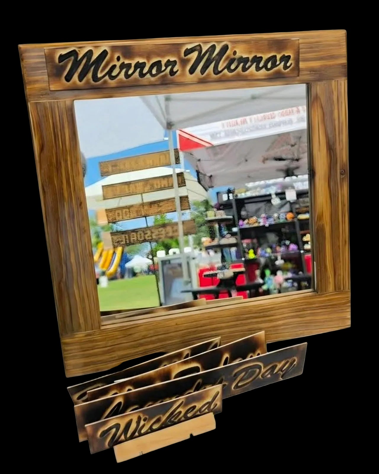 Emotional Mirror (Solid Wood Frame)