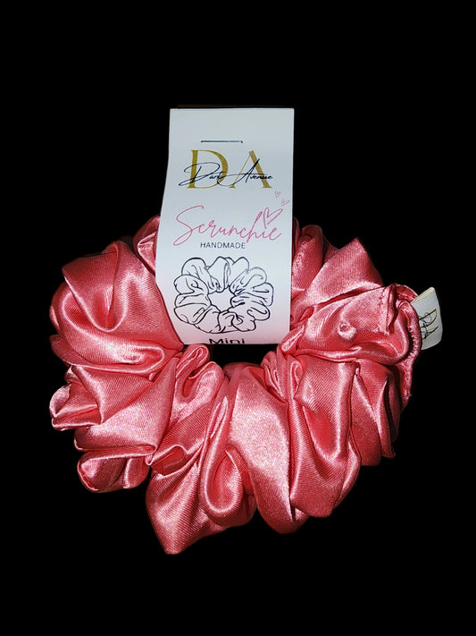 Coral Mini Scrunchie